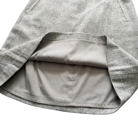 Talbots Wool blend pencil skirt Women's Sz 10 Gray Professional Office academia - Picture 4 of 8